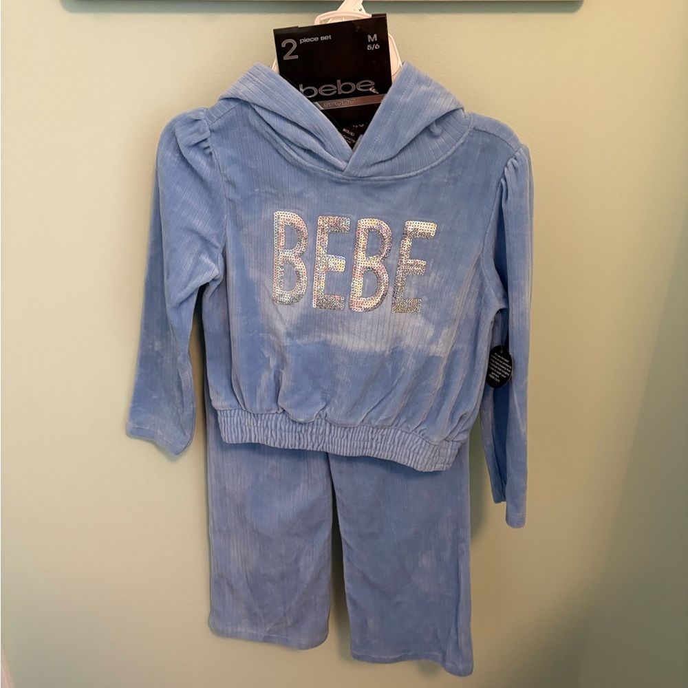 Bebe Velour Matching Set - Picture 1 of 5